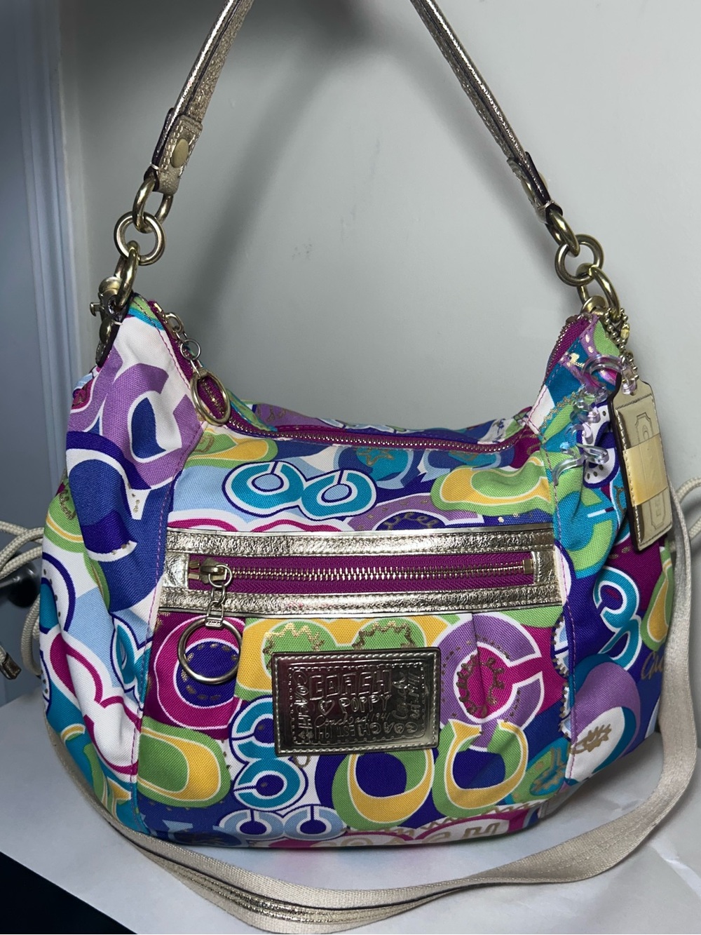 Coach Poppy Pop C Jazzy Hobo Bag